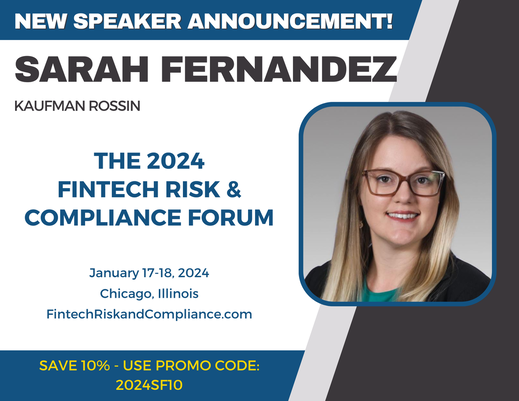 Sarah Fernandez Fintech Risk & compliance Moderator
